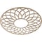 Ekena Millwork Cannes Wood Fretwork Pierced Ceiling Medallion, Red Oak, 30"OD x 10 1/4"ID x 3/8"T CMWP30X30X0375CNRO - alternate 2